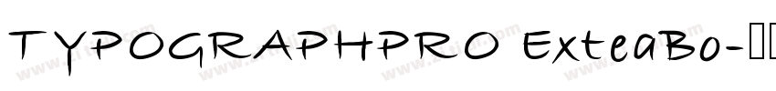 TYPOGRAPHPRO ExteaBo字体转换